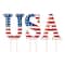 Glitzhome® 45" Patriotic America USA Yard Stake Set